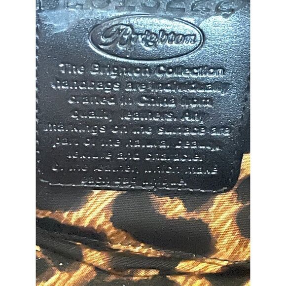 BRIGHTON Black NICHELLE Nylon/Patent Leather Large Tote Handbag Double Strap - Picture 12 of 12